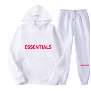 Essentials Hoodie Fear of God White Tracksuit