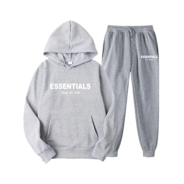 Essentials Hoodie Fear of God Light Gray Tracksuit