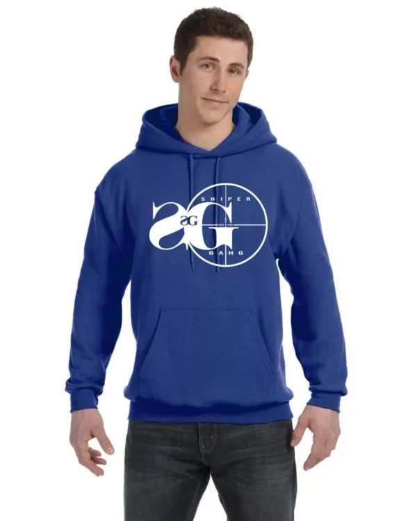 Sniper Gang Hoodie Red Blue